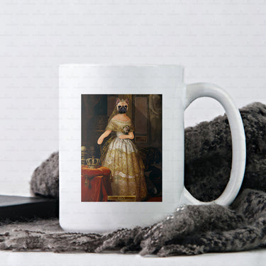 Personalized Dog Gift Idea - Royal Dog's Portrait 63 For Dog Lovers - White Mug